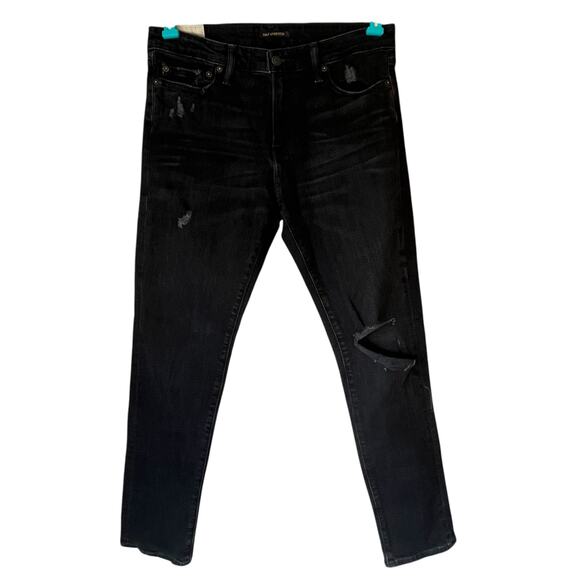 Abercrombie & Fitch Men's Black Athletic Skinny Jean Size 30W 32L - Picture 1 of 11